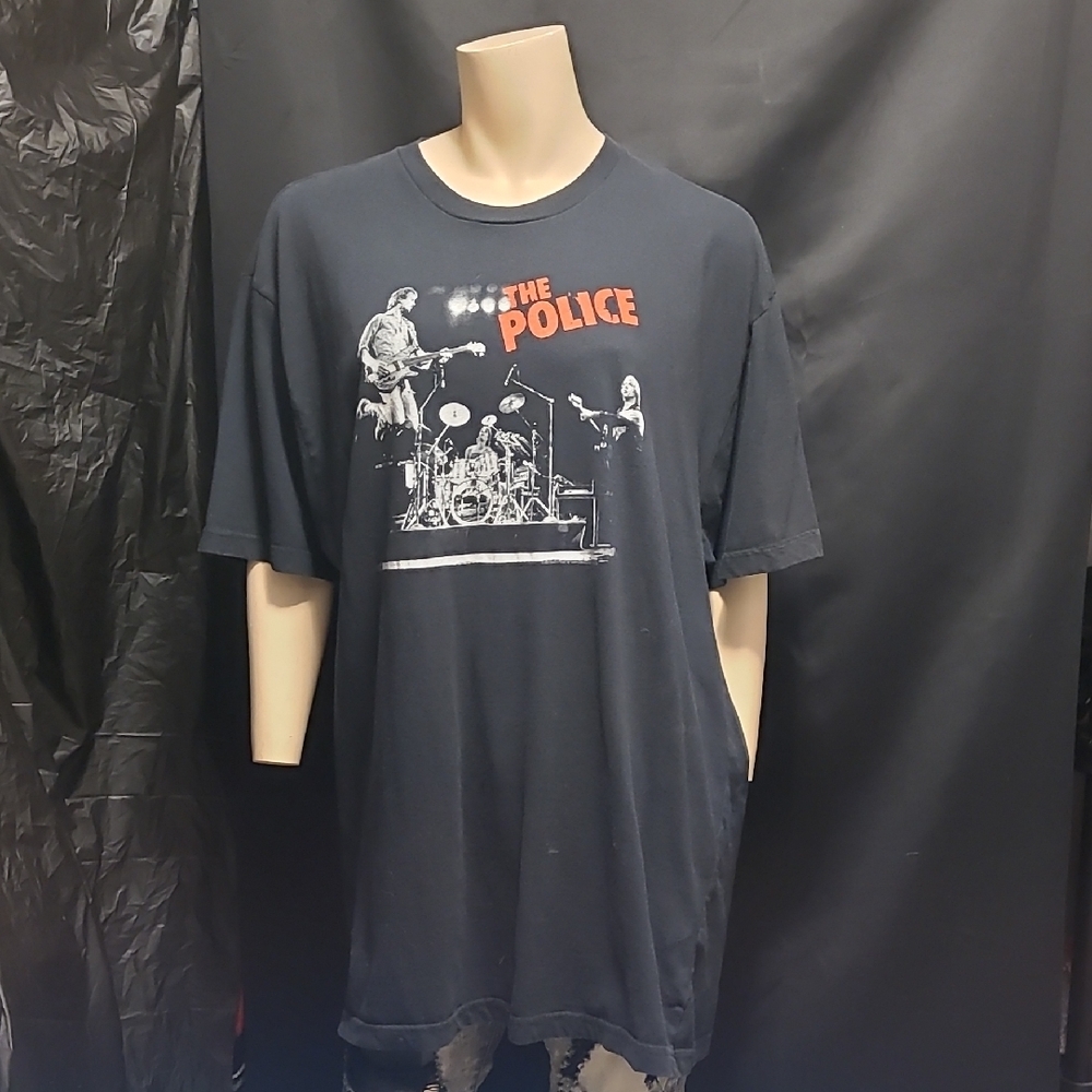 Vintage The Police Graphic T-Shirt - Black Size 2X By ANVIL